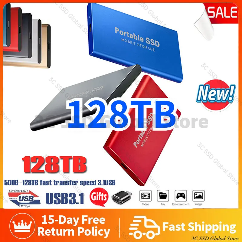 

Original 1TB M.2 SSD 30TB 2TB 4TB Type-C 1TB Hard Drive External Usb 3.1 8TB Mobile Solid State Hard Disks for Notebook Laptop