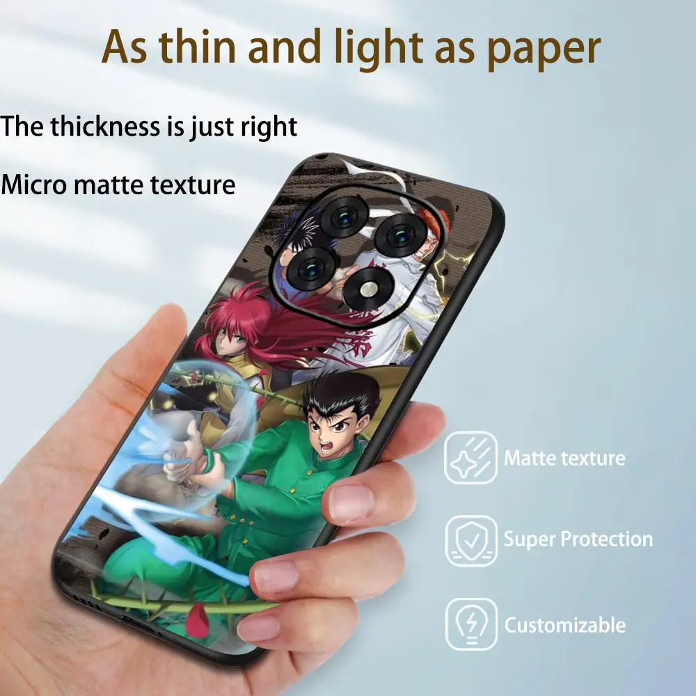 Фото Суперклассический чехол для телефона Urameshi, мягкий черный чехол для Redmi Note15 11 12 13 14Pro Plus S 5G 14C A3 №1