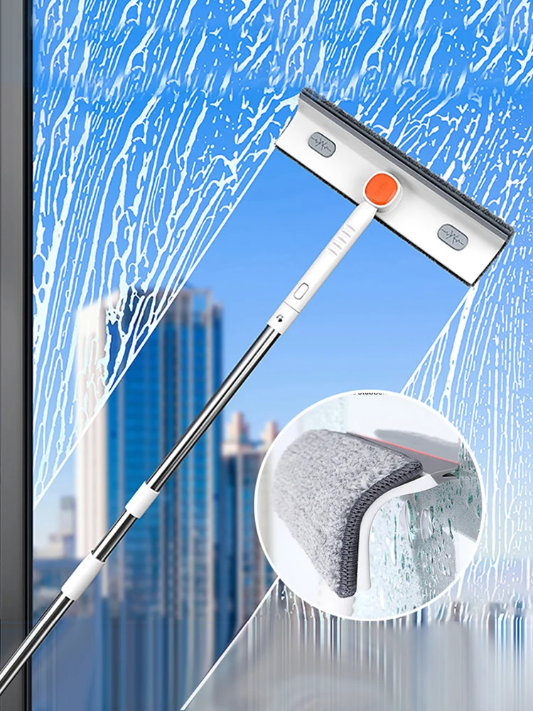 

Windows Mosquito Net Cleaning Brush Multifunction Window Cleaner Elescopic Rod Microfiber Glass Brush Household Cleaning Tools