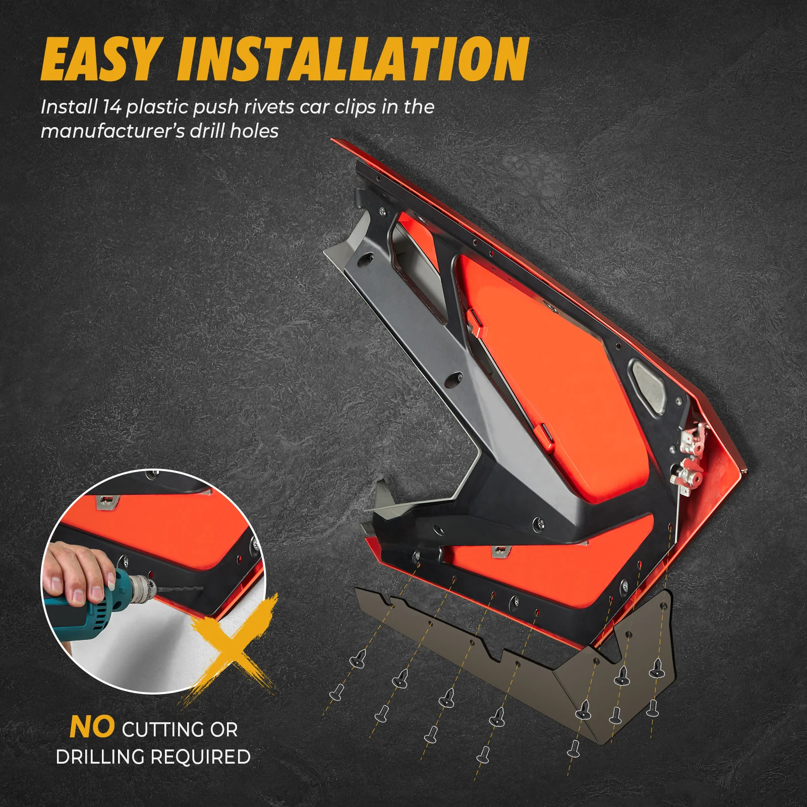 KEMIMOTO RZR Pro XP Нижняя дверь балдахин UTV 2020 2021 2022 для Polaris /XP4 2/4 мест/RZR R /RZR Turbo |