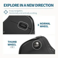 Вертикальная беспроводная мышь Delux#4