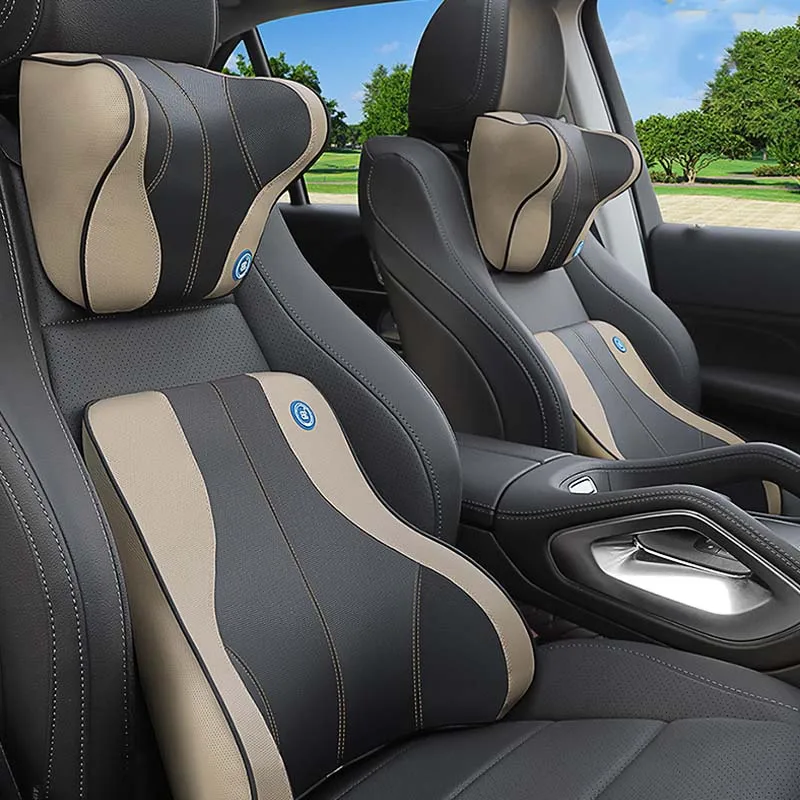 

Дышащая Автомобильная подушка на подголовник из искусственной кожи с эффектом памяти