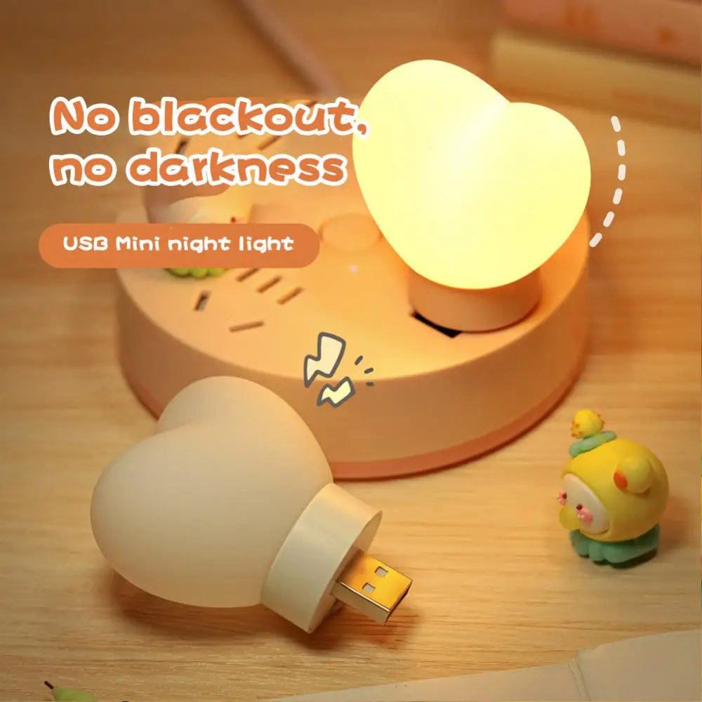 

Portable Desk Lantern Usb Interface Night Light Cartoon Abs Gift Night Lantern Bedroom Lamp Soft Light Silicone