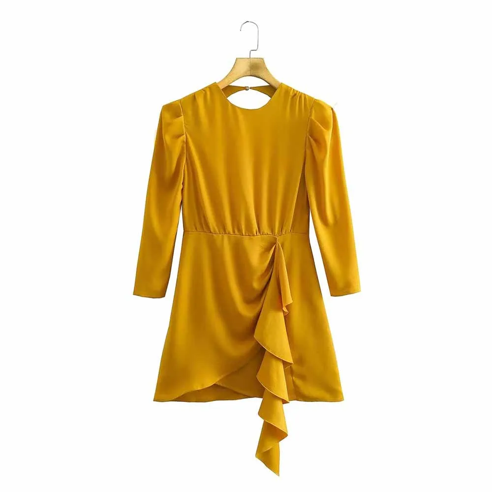 

Платье женское однотонное с открытой спиной, в стиле ретро