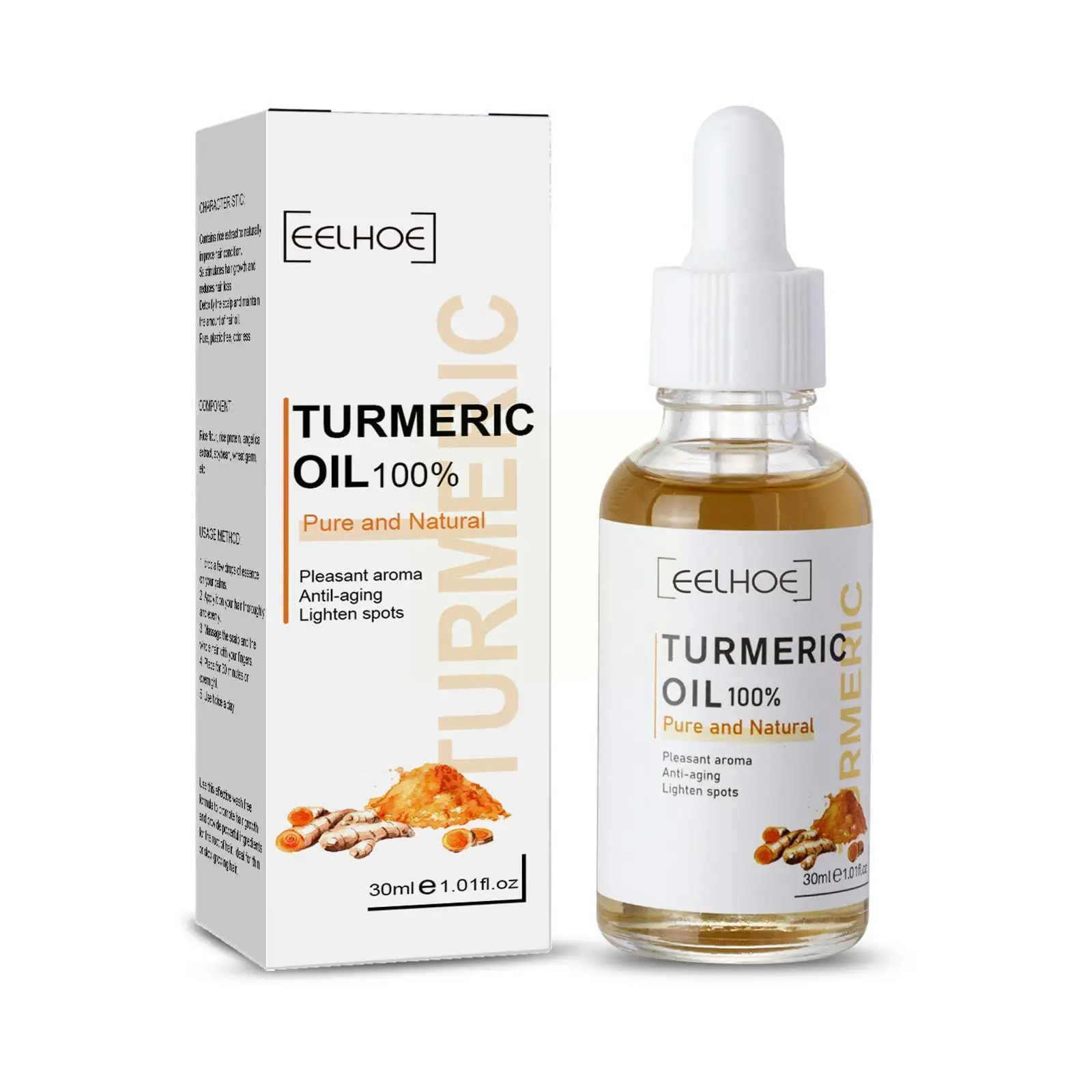 

Women Face Essence Serum Turmeric Lemon Oil Anti-Wrinkle Hydrating Moisturizing Dark-Spot Skin Turmeric Correcting Treatmen K5A3