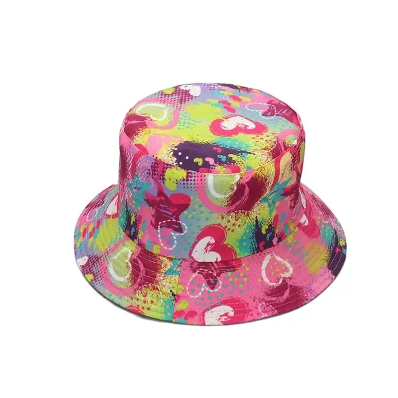 

COKK Bucket Hat Women Men Summer Hat Cartoon Print Sunscreen Sun Hat Panama Fisherman Cap Outdoor Sunshade Cap Hat Beach