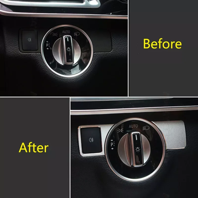 

Replacement Button cover 2pcs Trim For Mercedes Benz ML W166/GL X166 2012-2015 Aluminum Alloy Silver Accessory