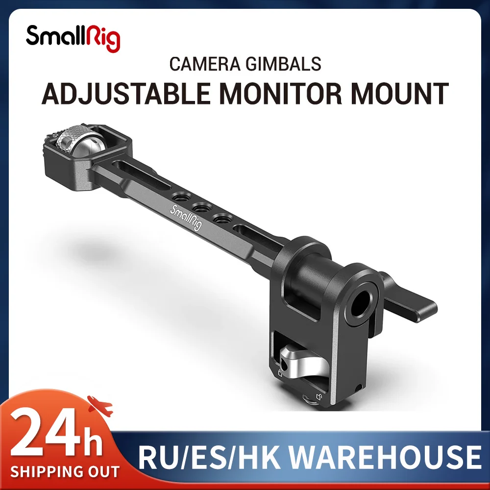 

SmallRig Adjustable Monitor Mount for DJI RONIN-S / RONIN SC &ZHIYUN CRANE3/CRANE 3S/ WEEBILL-S &MOZA AirCross 2 Gimbals