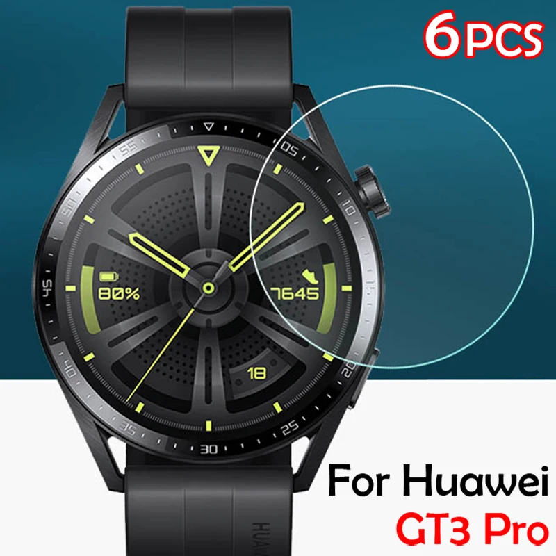 

6 шт., Защита экрана для Huawei Watch GT3pro 9H, закаленное стекло, Защитная пленка для Huawei GT3 Pro, аксессуары для умных часов