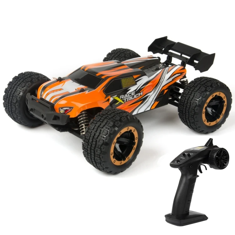 

Remote Control Competitive Bigfoot Off-road Vehicle 1:16 Sturdy and Playable Four-wheel Drive Toy Car Model with LED Headlights