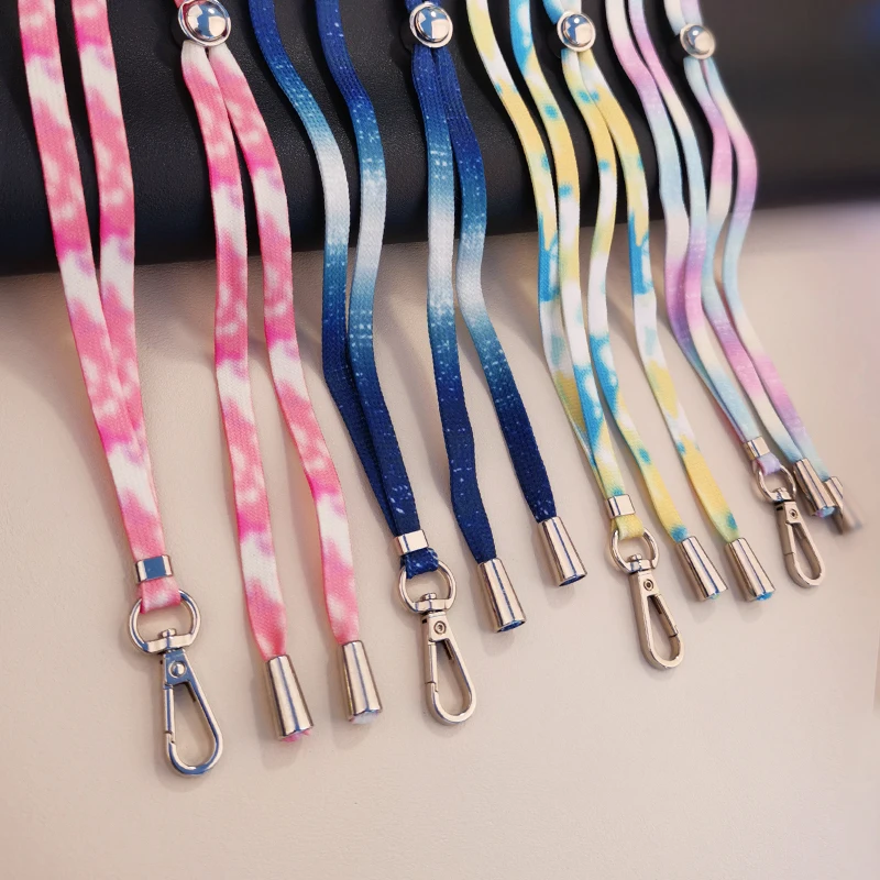 

Crossbody Style Colorful Painted Braided Lanyard with Clip Universal Mobile Phone Lanyard for Iphone Camera Holders Keys Lanyard
