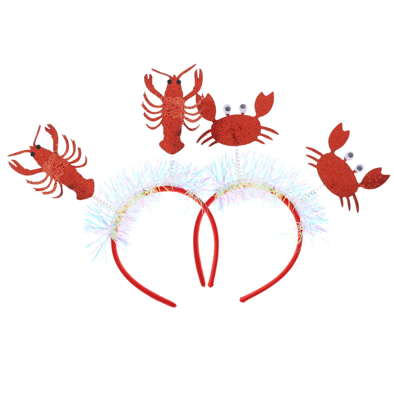 

Party Lobster Crab Headband Costume Hair Hairband Christmas Head Boppers Prop Headdress Animal Decorative Headpiece Hoop