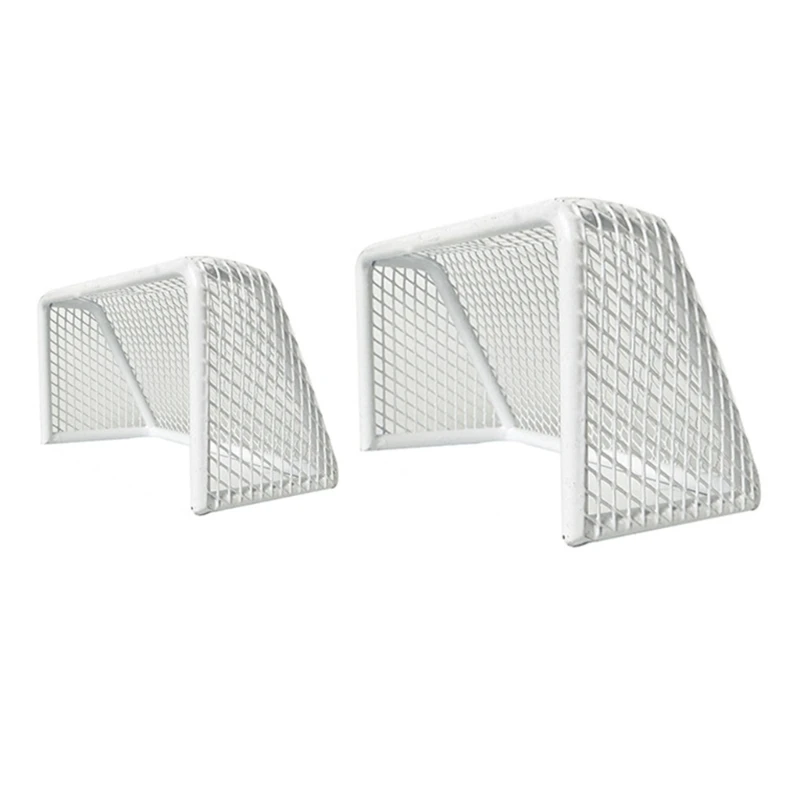 Металлические футбольные ворота для аквариумов тонущие украшения мини-голки