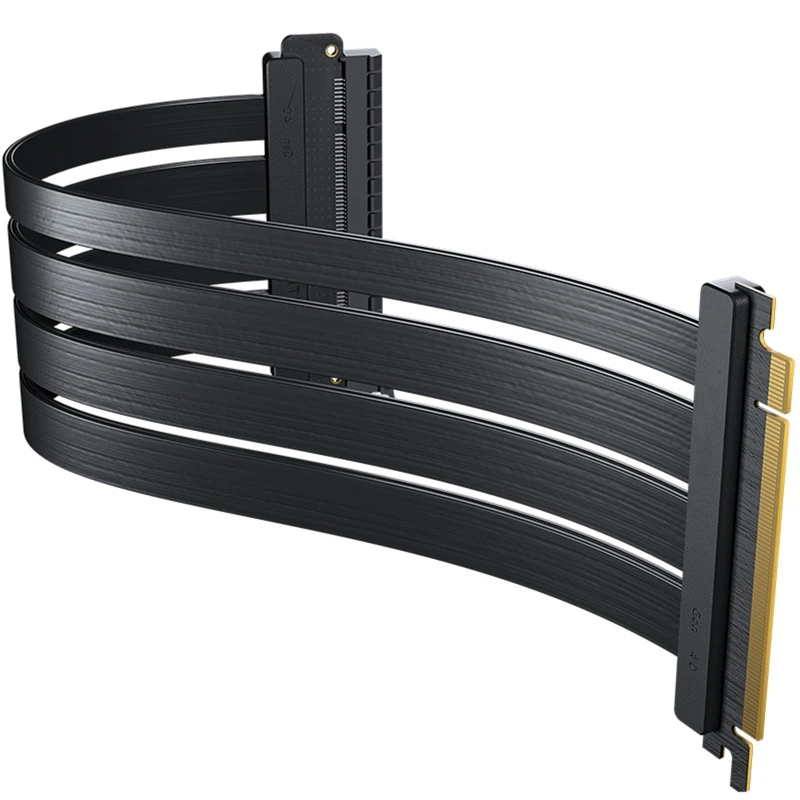 

F19E FL30 Pci-e 4,0 X16 кабель-удлинитель для видеокарты, вертикальный 180 °- 90 °, VGA-удлинитель с защитой от помех и электромагнитного воздействия