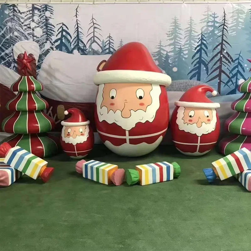 Зима Рождество DP точка модель украшения Санта-Клаус Fa Cai свинка торговый центр