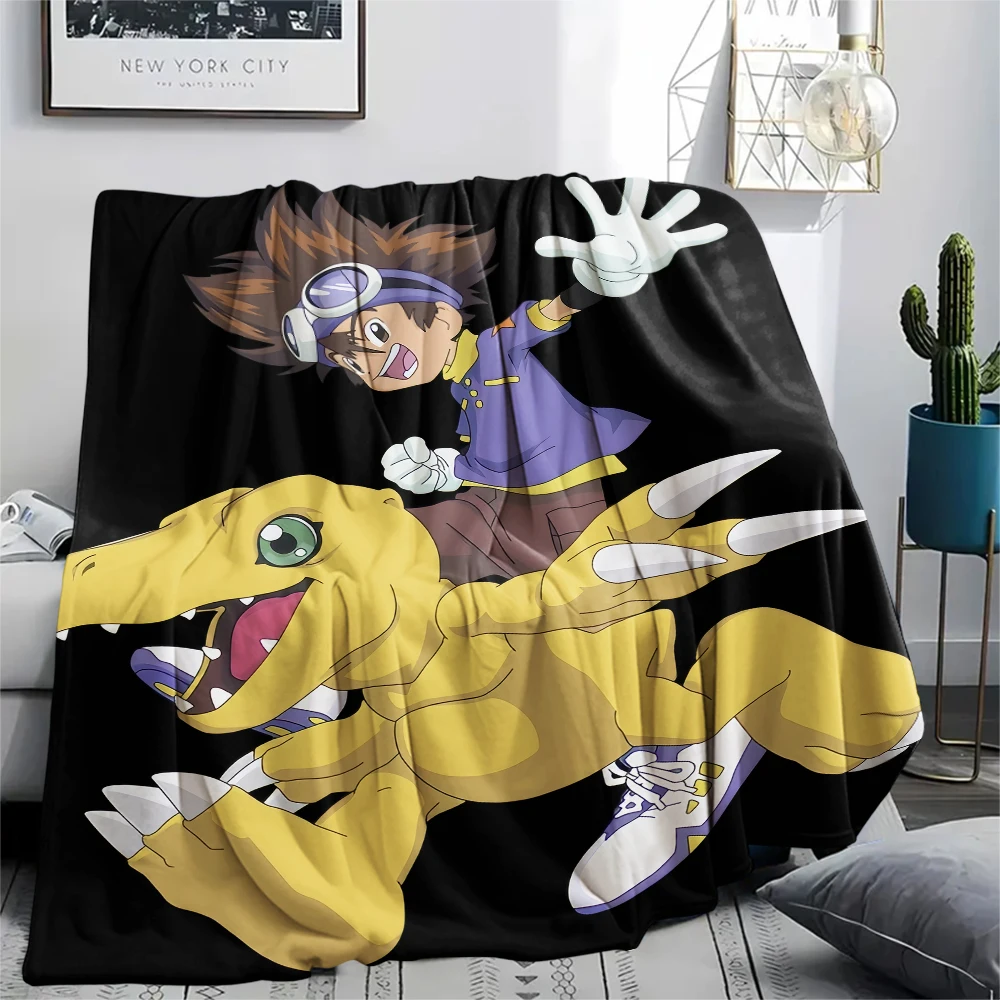 Фото Одеяло Taichi Yagami&Agumon, мягкое одеяло для фанатов Digimon, отличный подарок.chl №3