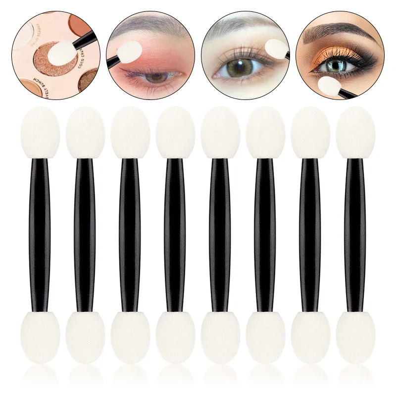 

25 Pcs Professional Sponge Stick Eye Shadow Applicator Cosmetic Brushes Double Head Eye Shadow Stick Sponge Eye Makeup Tools