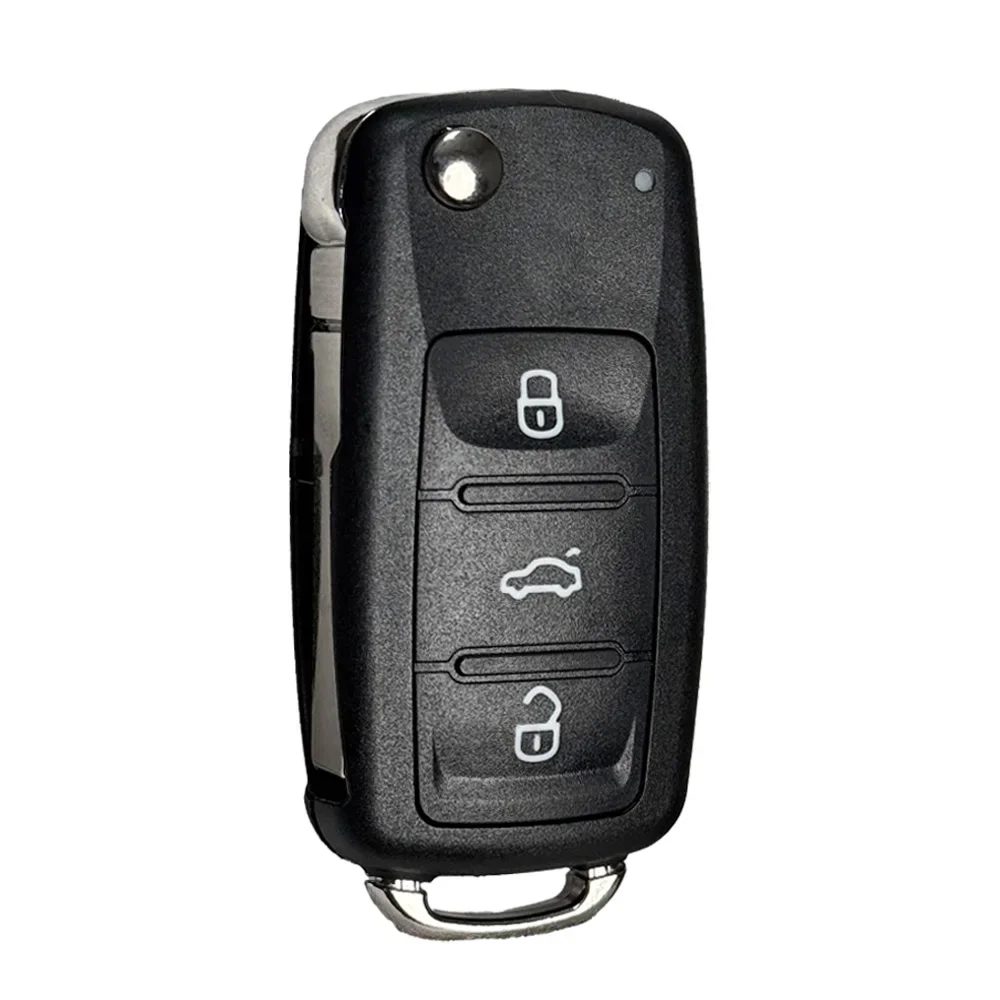 Фото 5K0837202AD Выкидной ключ-брелок HU66 для VW VOLKSWAGEN Passat Polo Golf Skoda, 2/3 кнопки, чехол-корпус для автомобильного ключа №4