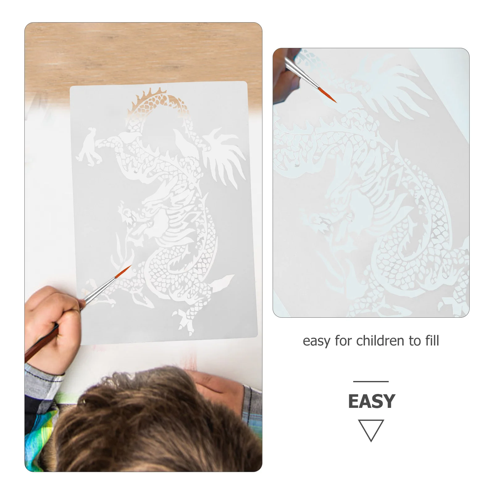 2 шт. декоративные настенные трафареты для рисования