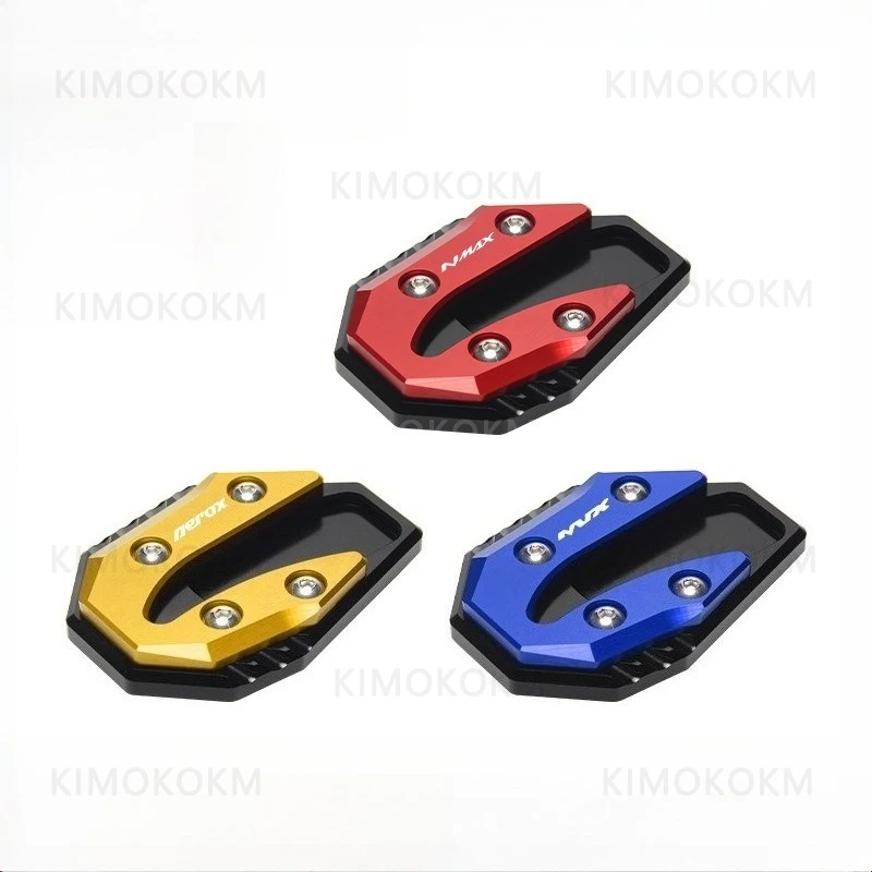 Фото Подходит для мотоциклов Yamaha: аксессуары NMAX125/155, AEROX155, модифицированная увеличенная боковая опора сиденья, увеличенная подножка NVX155. №1