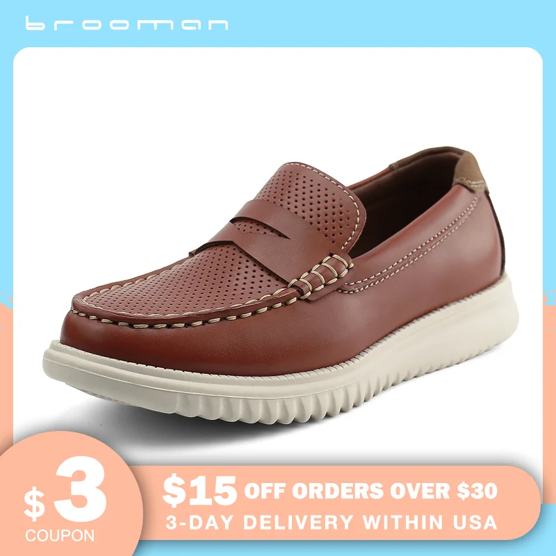 

brooman Boys Loafers Kids Casual Slip On School Shoes Girls Moccasin