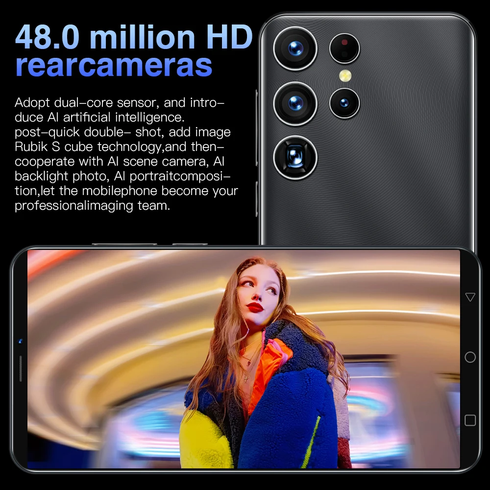 Смартфон недорогой смартфон на базе Android S22 5 дюйма 6G 128 ГБ 4800 мАч |