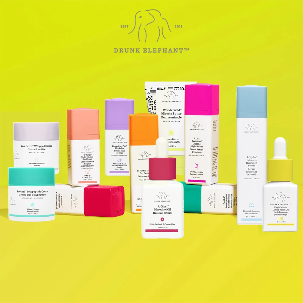 

Drunk Elephant Crema Skincare Original Moisturize C Tango /Hydration /T.L.C Night Cream Serum/Protini Anti Aging Wrinkle 5PCS