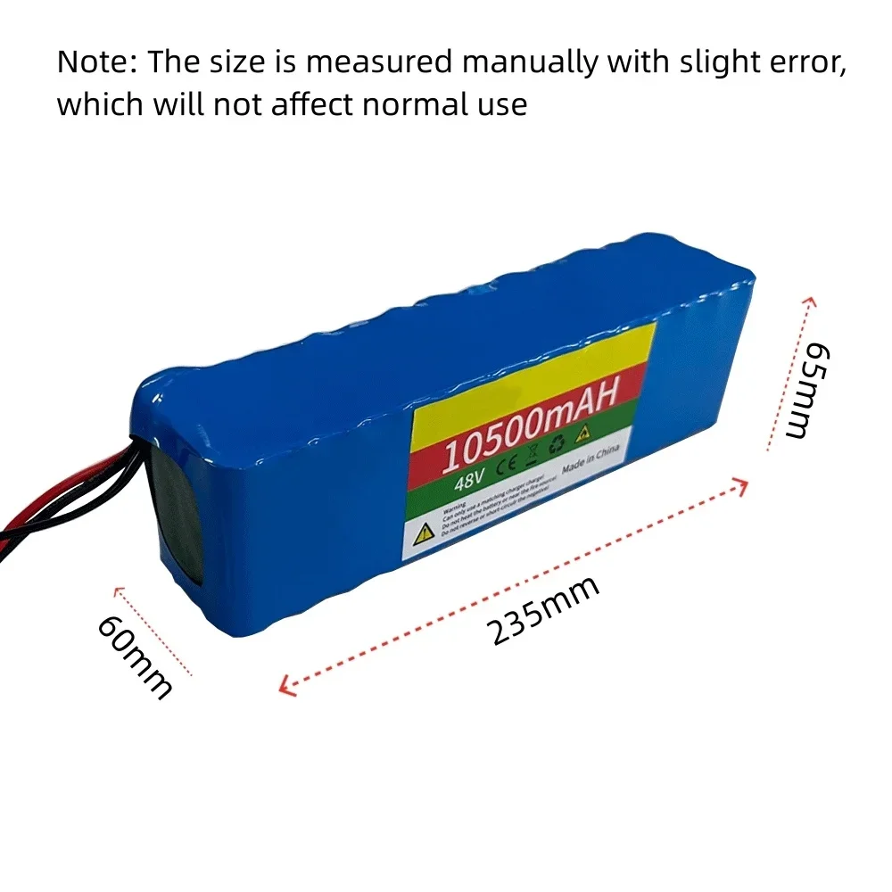 48 В 10500 мАч 20000 Вт 13S3P литий-ионный аккумулятор для электрического велосипедного