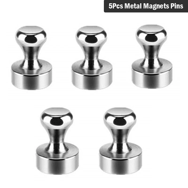 

5 Pcs Metal Push Pin Magnets Neodymium Rare Earth Magnets For Home Decoration
