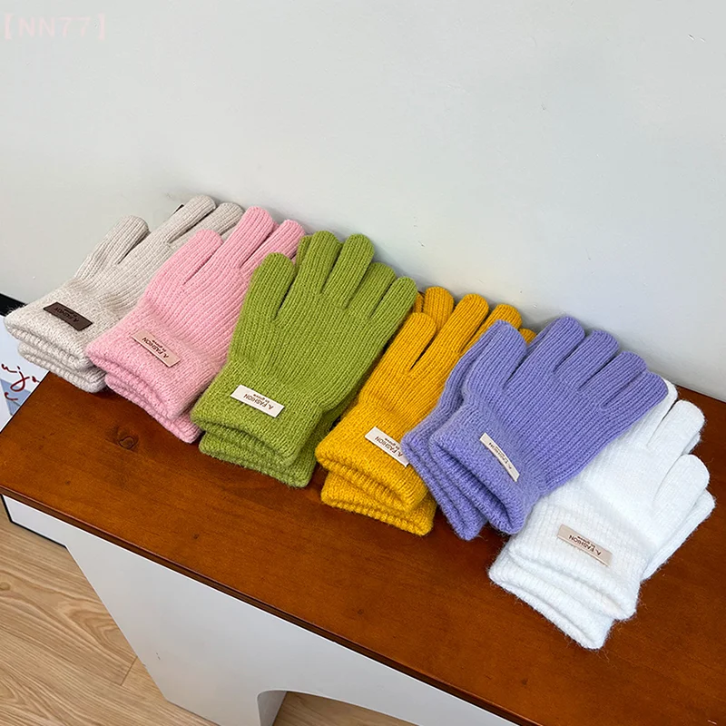 1 пара модных зимних теплых перчаток для женщин и девочек перчатки с сенсорным