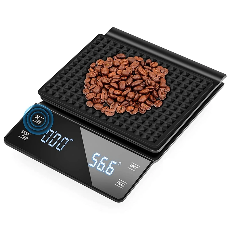 

Digital Kitchen Scale Coffee Scale With Timer 0.1G/3KG High Precision Waterproof Electronic Food Weighing Espresso Scale