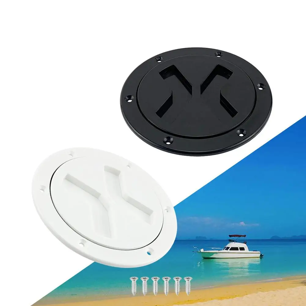 

4 Inch Round Boat Deck Plate Cover Anti-aging Anti-corrosive Ultraviolet Resistant Fit For Speedboat Marine Yacht