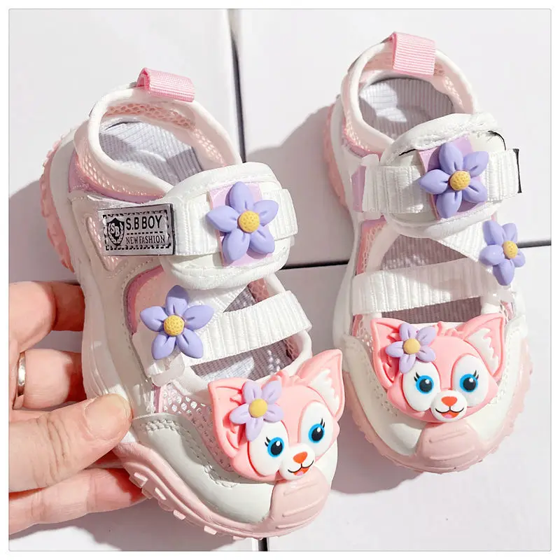

Disney Girls' Casual Shoes Mesh LinaBell Sports Shoes Summer Children's Sandals lightweight Breathable Sport Walking Shoes