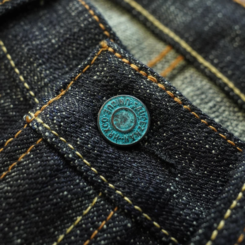 Мужские джинсы Sauce Zhan, джинсы Sanforized Selvedge, ограниченная серия, двустороннее окрашивание, размер 66, 20 унций (art.: 3920cbcf09463) - 3920cbcf09463