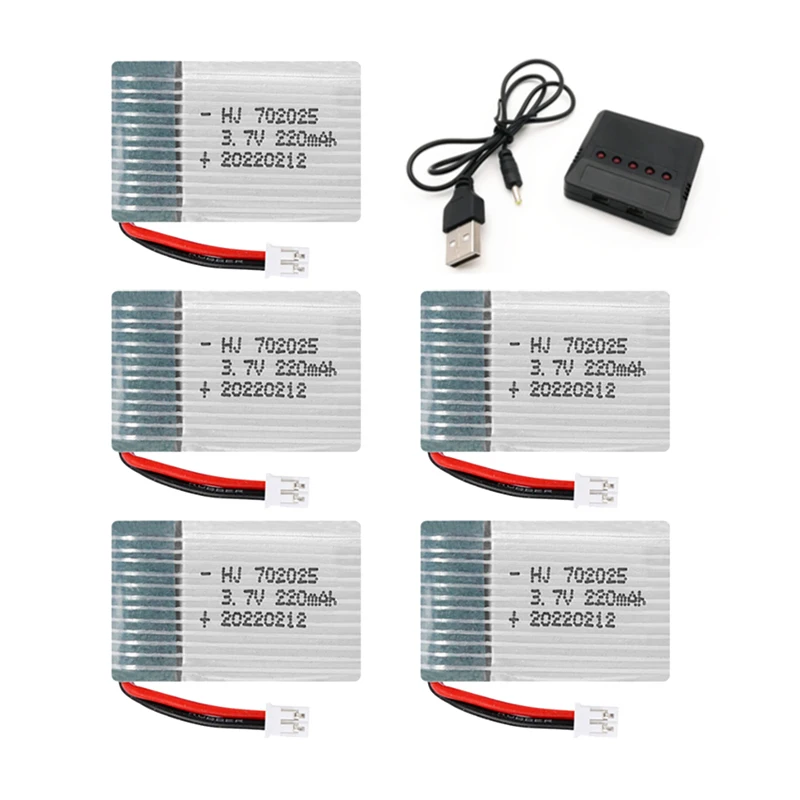 Аккумулятор 3,7 в 220 мАч с зарядным устройством для E010 NH010 F36 H36 T36 LIPO аккумулятор для HS210 GD65A AT-66 751823