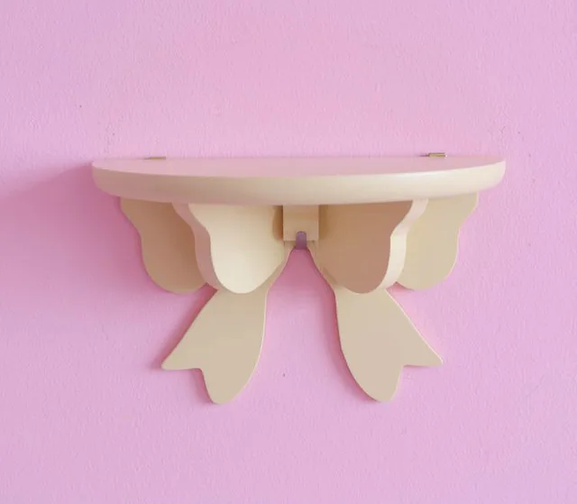 

Деревянная полка GIOIO розового цвета