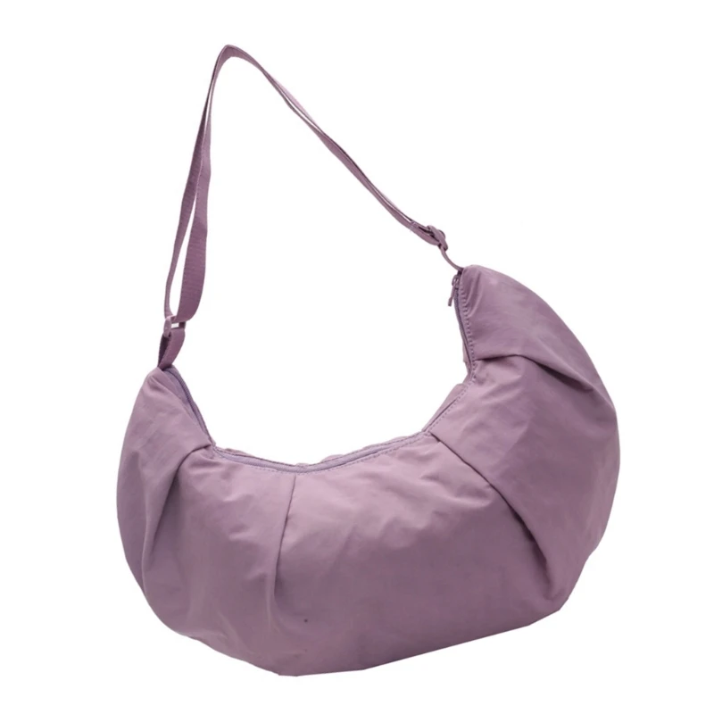 E74B Шикарная нейлоновая сумка на плечо в форме полумесяца. Универсальные сумки