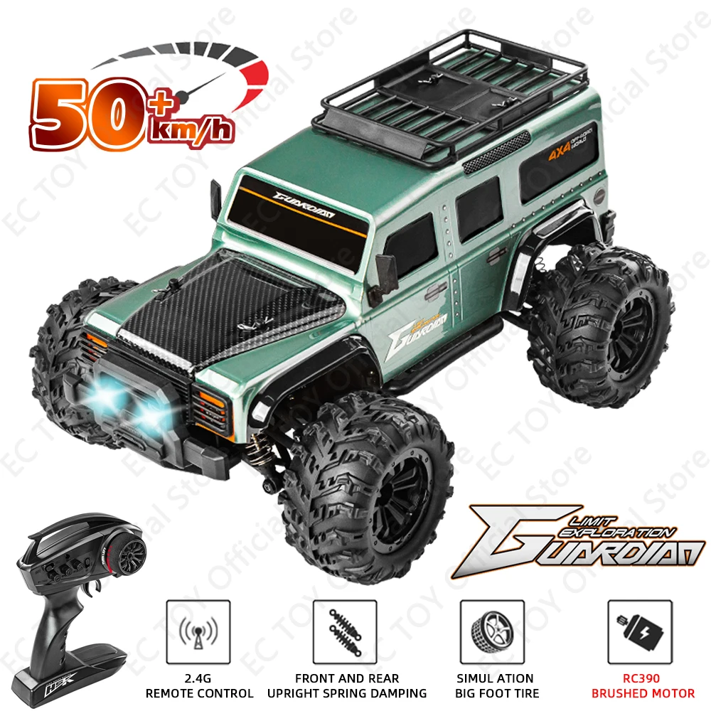 

G2201 1:16 50KM/H 4WD RC Car With LED Light Remote Control Cars High Speed Drift Monster Truck for Kids vs Wltoys 144001 Toys