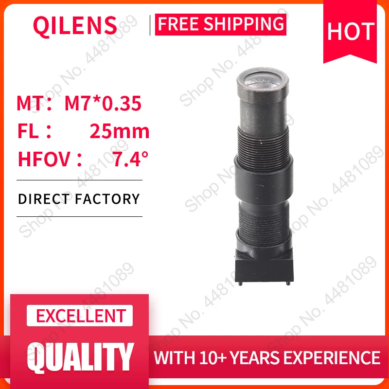 

QILENS CCTV объектив M7 25 мм для безопасности 720P 1080P HD мини-камера Pin отверстие объектива