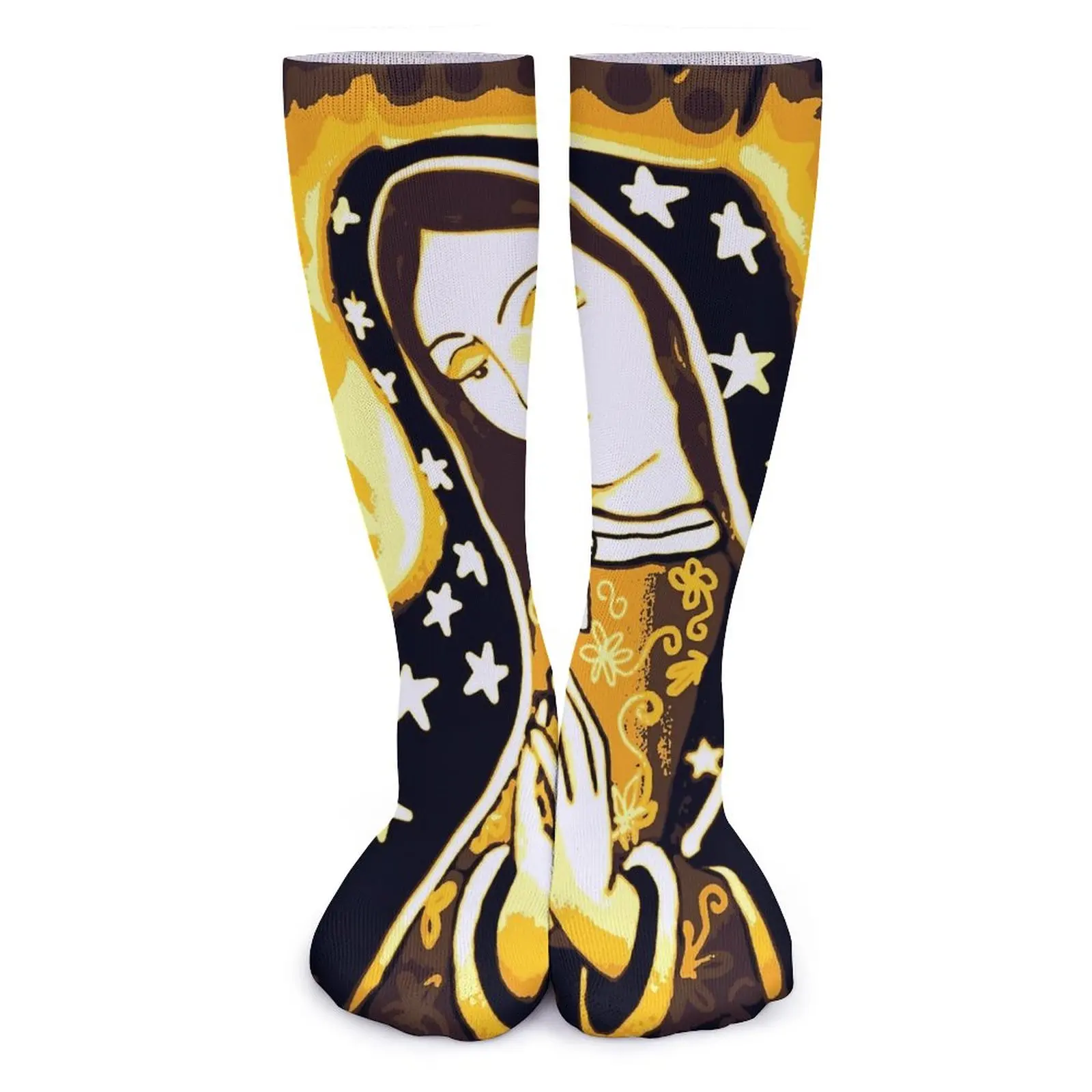 

Носки Мексиканская Дева Мария, наша Леди Гуадалупе, повседневные носки, зимние нескользящие носки, женские спортивные мягкие дышащие носки для бега