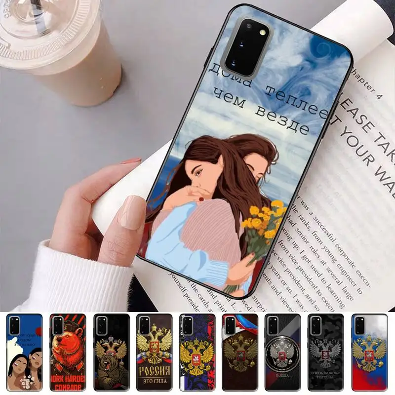 

Russia Russian Flags Poccnr Emblem Phone Case for Samsung S10 21 20 9 8 plus lite S20 UlTRA 7edge