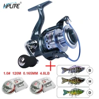 hplife spinning reel 13 1 ball bearings 4 71 5 51 shielded stainless steel high speed gear ratio smooth powerful freshwater