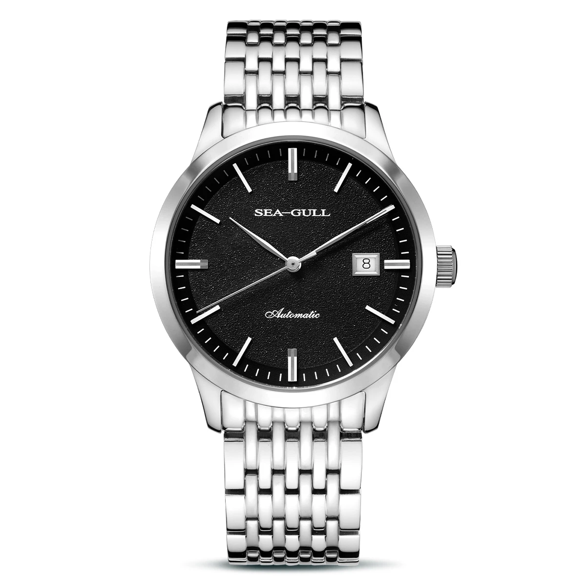Seagull Automatic Mechanical Watches For Couple Watch Classic Business Wristwatch Calendar Steel Belt For Men Lady Lover's Watch