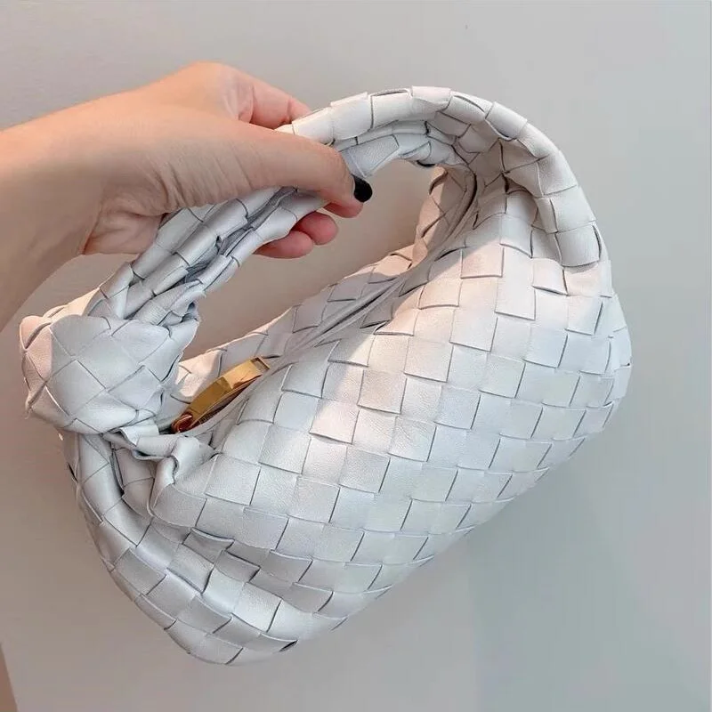 

Модные дизайнерские Роскошные брендовые дамские сумочки от известного бренда 2021, женские сумки-тоуты, сумки на плечо, тканый кошелек из иск...