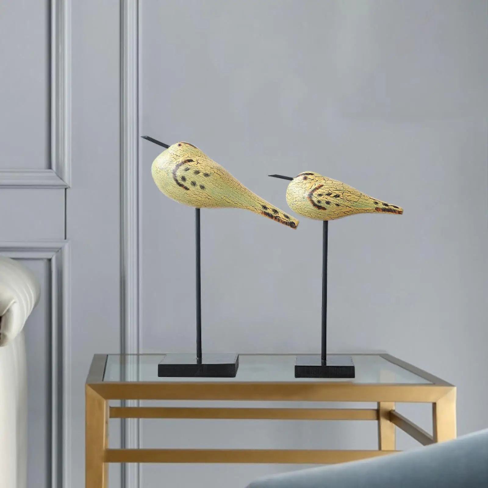 

Деревянные фигурки птиц 2 шт.