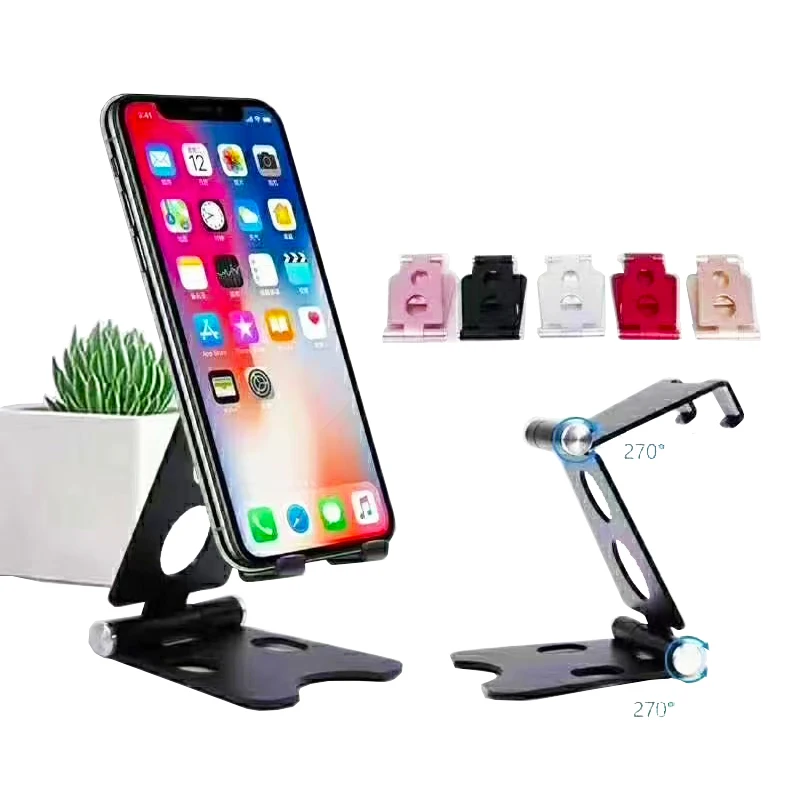 

Adjustable Phone Tablet Stand Holder Aluminum Alloy Desktop Mobile Phone Holder Stand Foldable Metal Mobile Phone Holder Stand