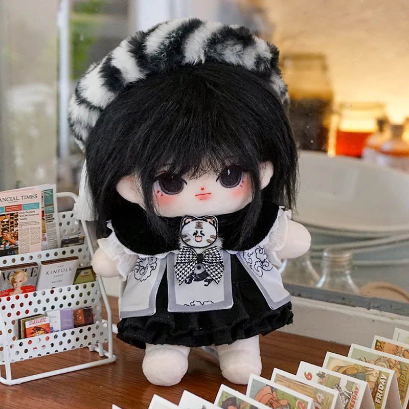 

Костюм с белым тигром, шляпа, платье, 20 см, одежда для куклы, наряд, аксессуары, куклы, меняют одежду, игрушки, милый, без свойств, звезда Kpop, рож...