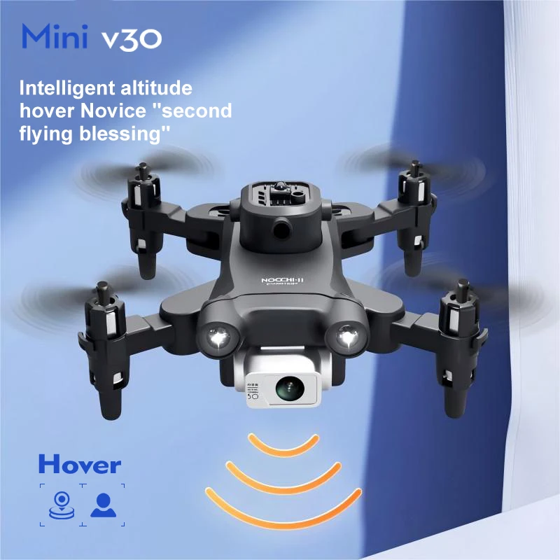 Дрон Lenovo Mini V30 8K с HD-съемкой, профессиональный радиоуправляемый FPV-дрон с пятисторонним интеллектуальным обходом препятствий, миниатюрный, удобный, с GPS (art.: 3920d4e76875f) - 3920d4e76875f
