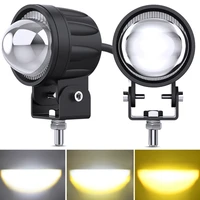 1 pair auxiliary fog spot light 60w led motorcycle driving lamp off road atv