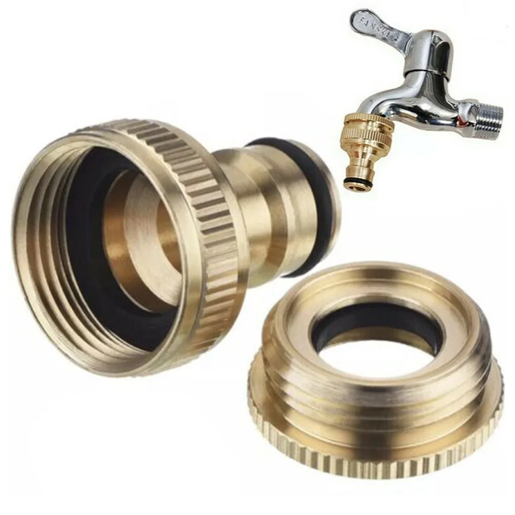 

Pressure Washer Hose Adaptor BRASS HOSE TAP CONNECTOR 3/4 1/2 THREADED GARDEN WATER PIPE ADAPTER FITTING Watering Equipment